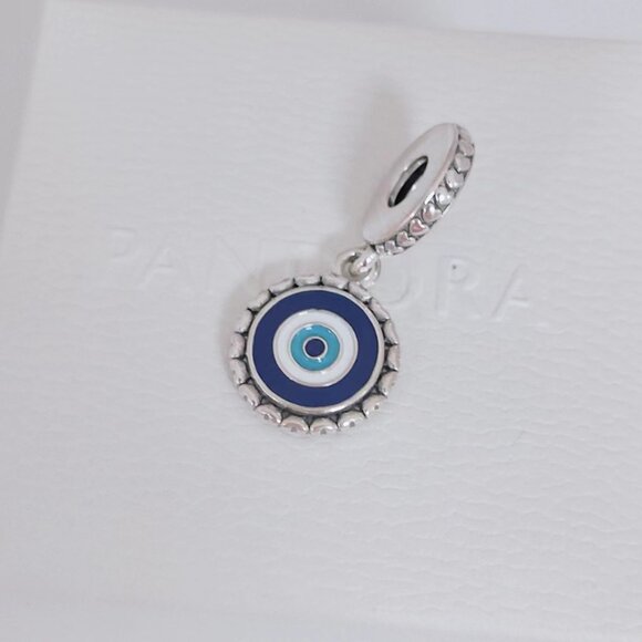 Pandora Evil Eye Dangle Charm S925 Sliver Charm Bracelete Dangle Pendant - Picture 7 of 7